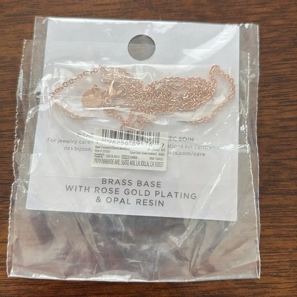 Pura Vida Rose Gold Necklace & Opal Resin - Picture 2 of 2